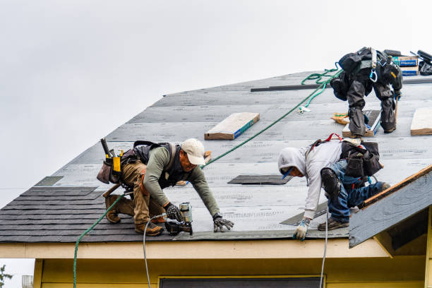 Professional Gutter Installation technician working in Tropic, UT